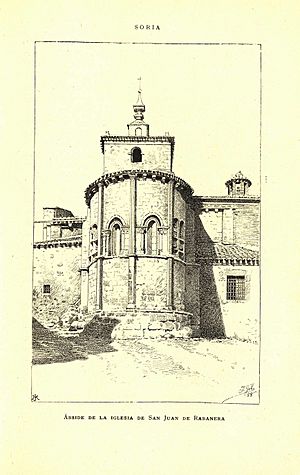 Archivo:1889, España, sus monumentos y sus artes, su naturaleza e historia, Soria, Ábside de la iglesia de San Juan de Rabanera, Isidro Gil