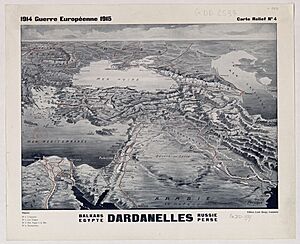 1915 bird's eye view map of the Middle Eastern theatre of World War I.jpg