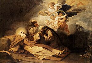 Archivo:Antonio Viladomat Y Manalt - The Death of St Anthony the Hermit - WGA25098