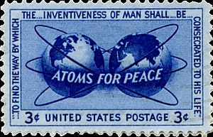 Archivo:Atoms for Peace stamp