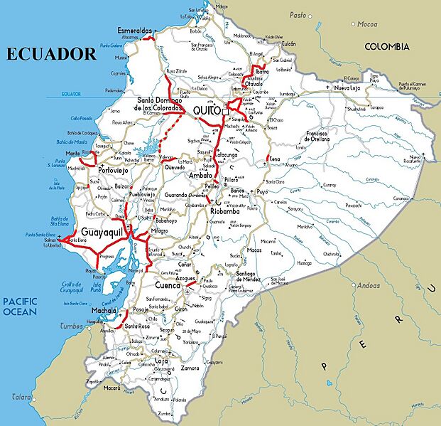 Carreteras Duplas de Ecuador 2025
