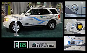 Archivo:Ford Escape E85 Flex Plug-in Hybrid views and badging WAS 2010