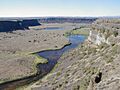 Grand coulee below dry falls