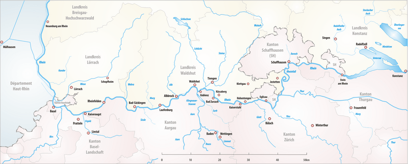Karte Hochrhein
