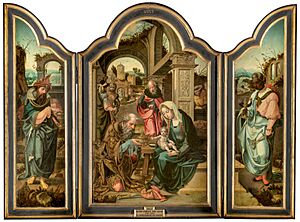Archivo:La Adoración de los Magos de Pieter Coecke van Aelst