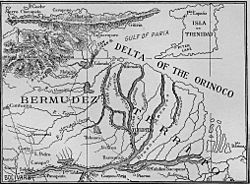 Archivo:Map of Lower Orinoco pub. 1897
