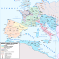 Mapa Imperio Occidental año 410