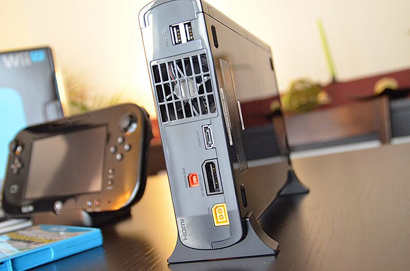 Nintendo Wii U Rückansicht