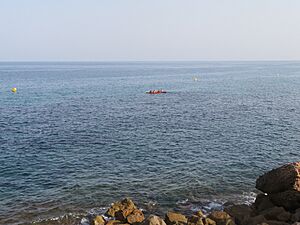 Archivo:Panorámica del Golfo de San Jorge desde el litoral de L'Ametlla de Mar