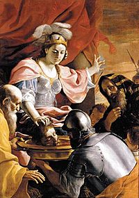 Archivo:Preti, Mattia - Queen Tomyris Receiving the Head of Cyrus, King of Persia - 1670-72