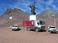 Rally Dakar 2009 Cristo Redentor cordillera de los Andes