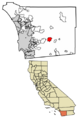 San Diego County California Incorporated and Unincorporated areas Descanso Highlighted 0618940