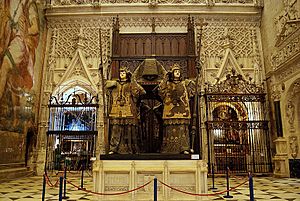 Archivo:Sepulcro de Cristóbal Colón (Catedral de Sevilla)
