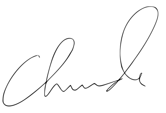 Signature of Chimamanda Ngozi Adichie