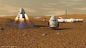 Archivo:SpaceX Dragon Capsule on Mars (18053607180)