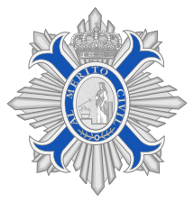 Star of the Commander by Number Grade of the Spanish Order of the Civil Merit.svg
