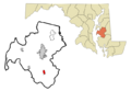 Talbot County Maryland Incorporated and Unincorporated areas Trappe Highlighted