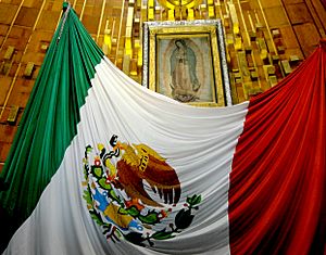 Archivo:Virgen de Guadalupe en el Tepeyac