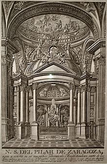 Archivo:Vista frontal de la Santa Capilla del Pilar