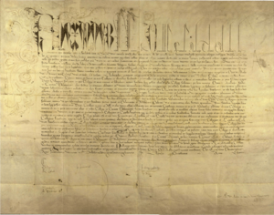 Archivo:Alejandro VI (13-04-1499) bula que autoriza la fundación de un Colegio en Alcalá