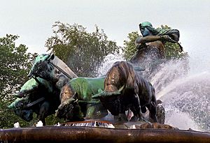 Archivo:Copenhagen Gefion Fountain 1984