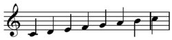 Archivo:Diatonic scale on C treble clef