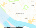 Map commune FR insee code 33475