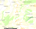 Map commune FR insee code 62024