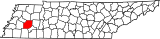 Map of Tennessee highlighting Madison County.svg