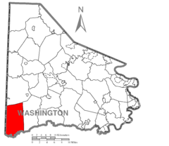 Map of West Finley Township, Washington County, Pennsylvania Highlighted.png