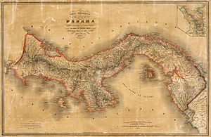 Archivo:Mapa del Estado de Panamá (1865)