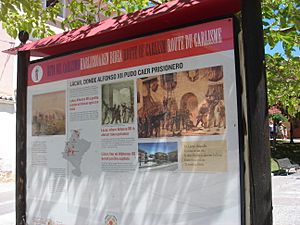 Archivo:Panel de la Ruta del Carlismo en Lácar