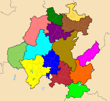 Archivo:Regiones Operativas de Hidalgo (sin nombres)