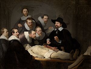 Archivo:Rembrandt van Rijn - The Anatomy Lesson of Dr Nicolaes Tulp - 146 - Mauritshuis