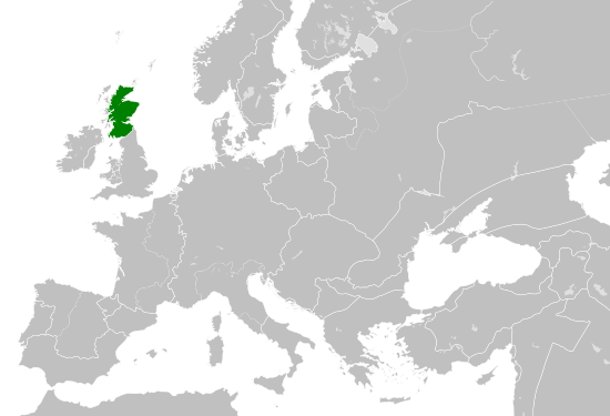 Scotland within Europe in 1190