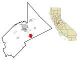 Stanislaus County California Incorporated and Unincorporated areas Turlock Highlighted.svg