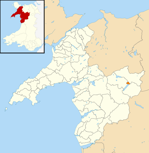 Wales Gwynedd Community Bala map