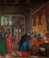 'The Birth of the Virgin', fresco by Juan de Borgoña, Cathedral of Toledo, c. 1495