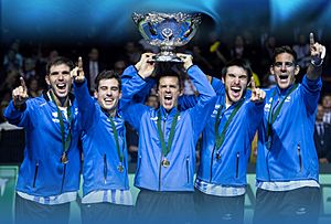 Archivo:Argentina team Davis Cup 2016 Winner