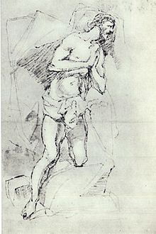 Baptisme de Crist, dibuix d'El Greco.jpg