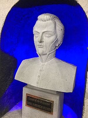 Archivo:Busto de Daniel Florencio O'Leary en el Templo de la Patria (Quito, Ecuador)
