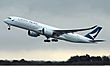 Cathay Pacific A350-941 (B-LRQ) taking off from Manchester Airport (1).jpg