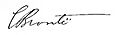 Charlotte Bronte Signature