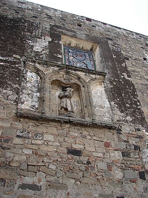Archivo:Detalla de la pared lateral. Templo de San Diego, Huejotzingo, Puebla, Mexico
