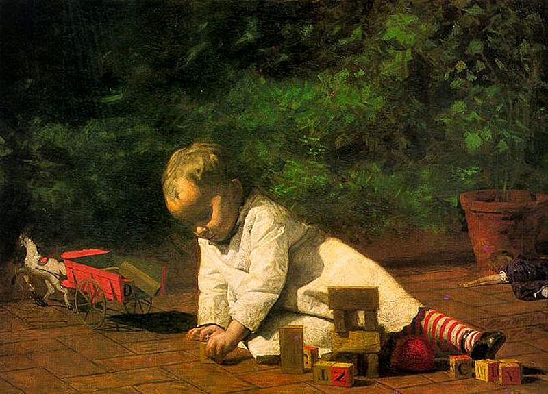 Eakins, Baby at Play 1876