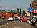 Eastbound College Road viewed from Deborah Avenue, College, Alaska