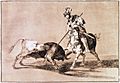 El Cid Campeador lanceando otro toro (Tauromaquia - Goya)