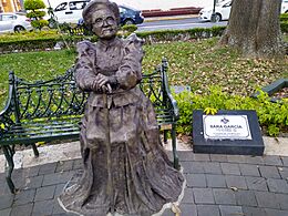 Estatua de Sara García en el Parque López de Orizaba 09