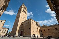 Fachada de la catedral vieja de Salamanca