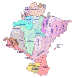 Archivo:Hidrografía de Navarra - Cuencas